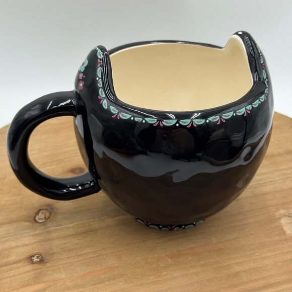 Unique Cup Tea Coffee Mug  PURR-FECT Friend  Cat Design by Natural Life black - Picture 5 of 7